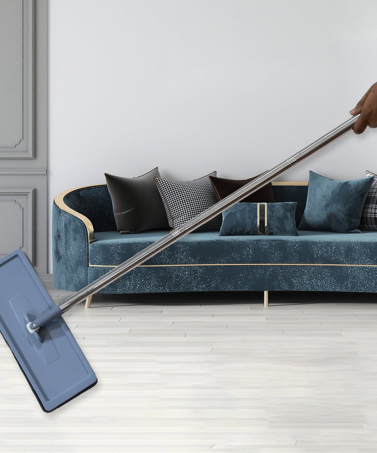 Versatile rotating mop for easy floor maintenance