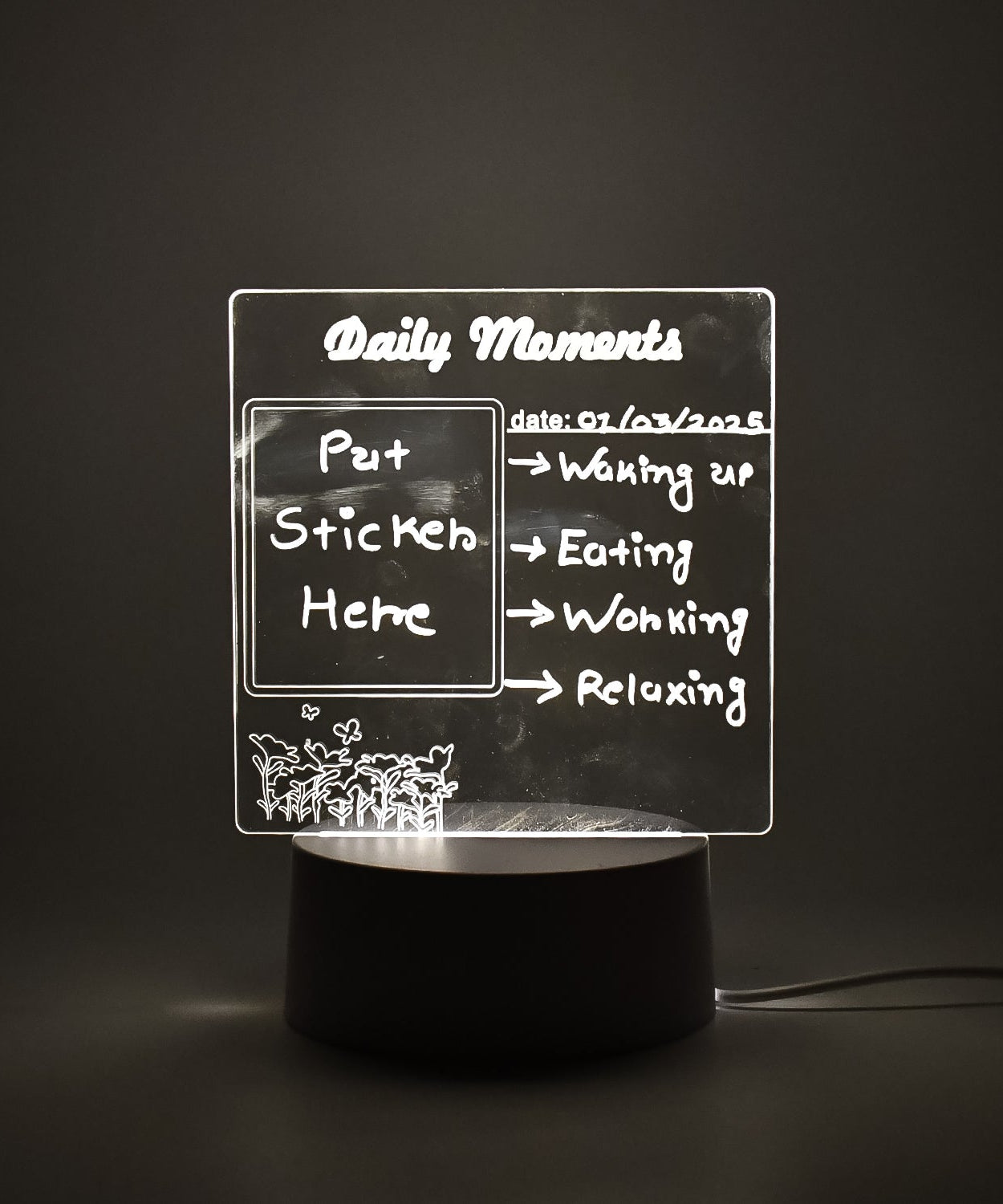 Creative Visualization Lamp 3 D Acrylic Decorative Lamp (1 Pc)