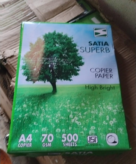 A4 Size High Bright Copier Paper – 70 GSM – Pack of 500 Sheets