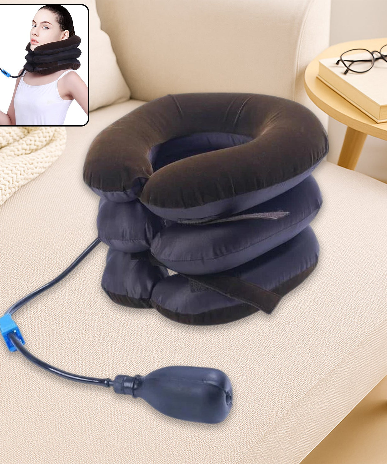 Three Layers Neck Traction Pillow
