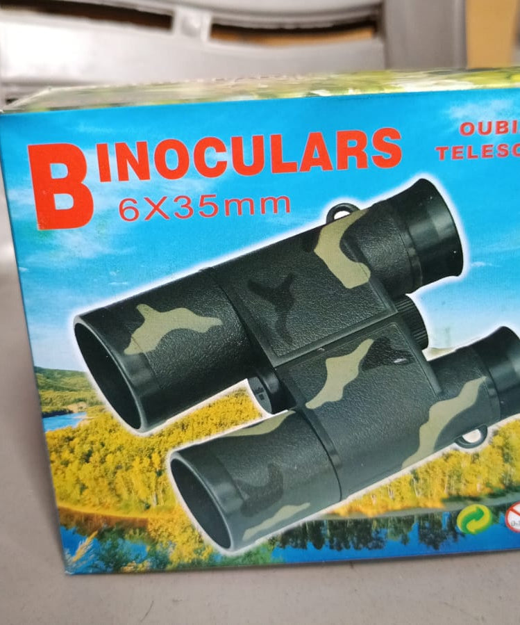 Learning Toy Binoculars / Telescopic for Kids Educational Birthday Return Gifts for Boys and Girls in Bulk Hunting Bird Watching Camping Outdoor, Binoculars for Hunting Trips (6x35 MM / 1 Pc)