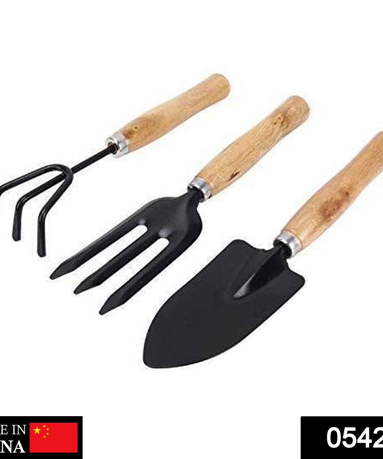 Gardening tools set: trowel, fork, cultivator