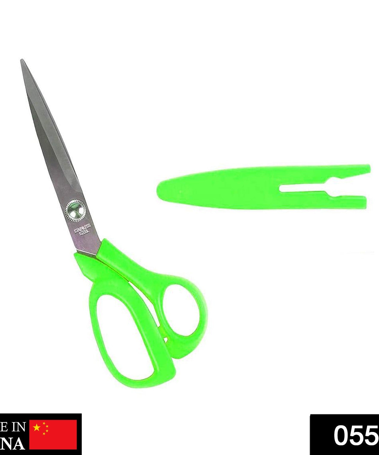 Close-up of stainless steel scissors