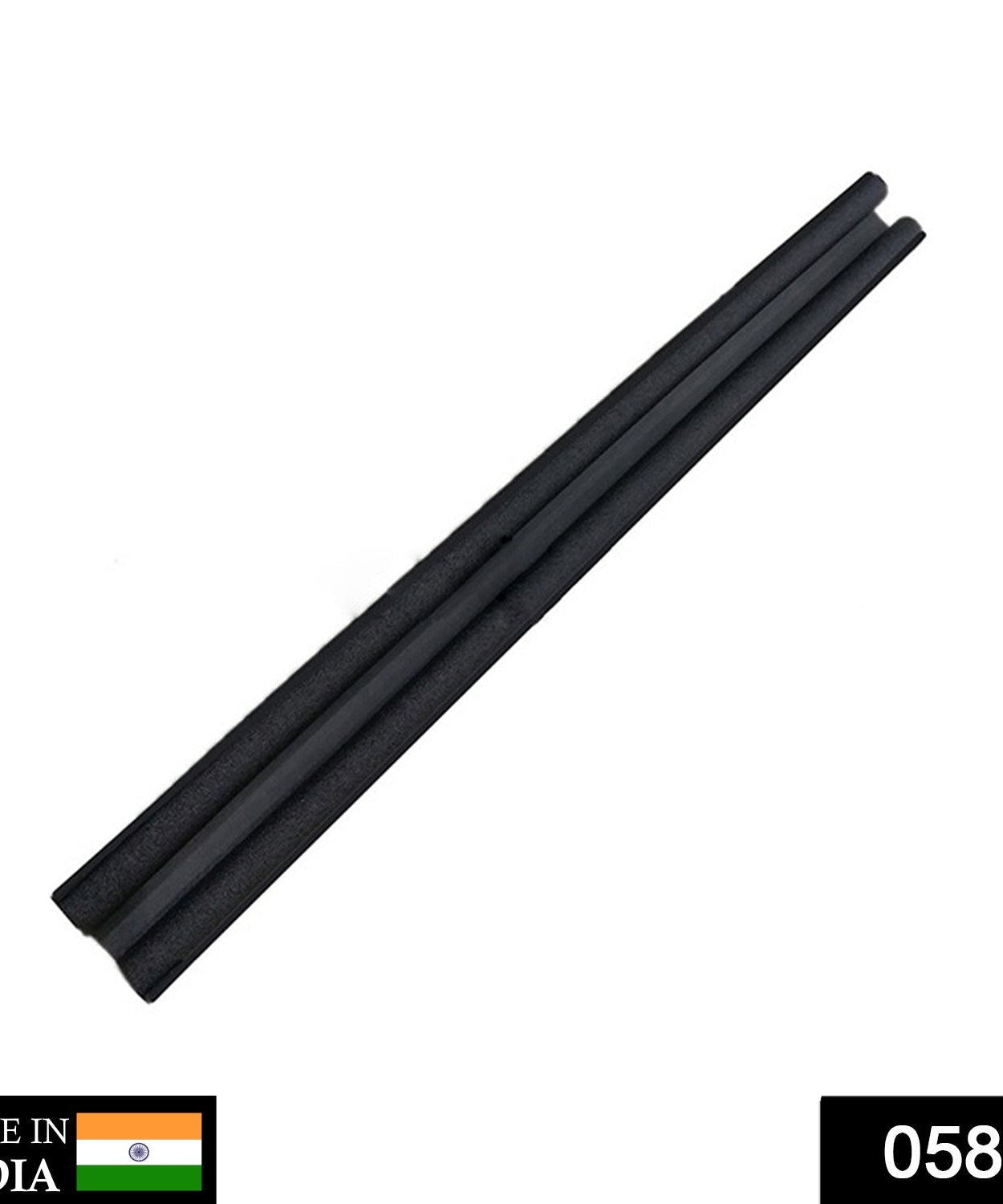 Door seal draft guard, twin design to block drafts