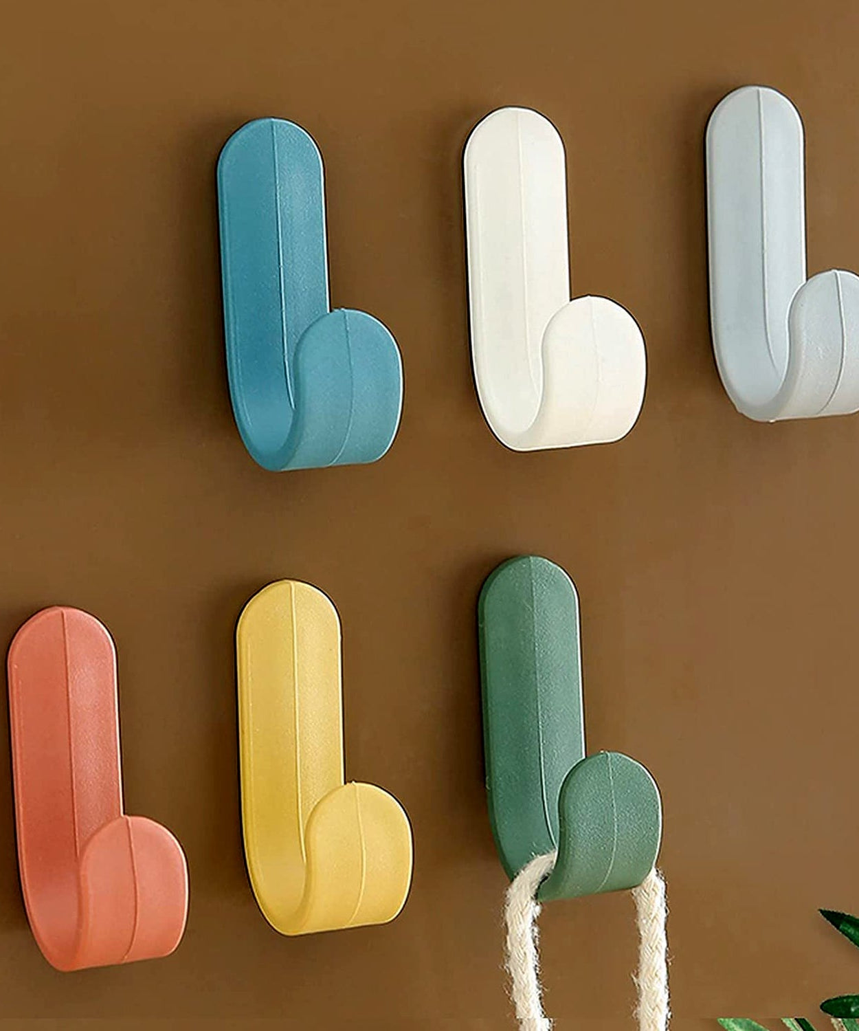 Self Adhesive Wall Hooks Waterproof Adhesive Sticky Round Hooks | Hanging Capacity 1 KG Max | Multipurpose Home Storage (20 Pcs Set)