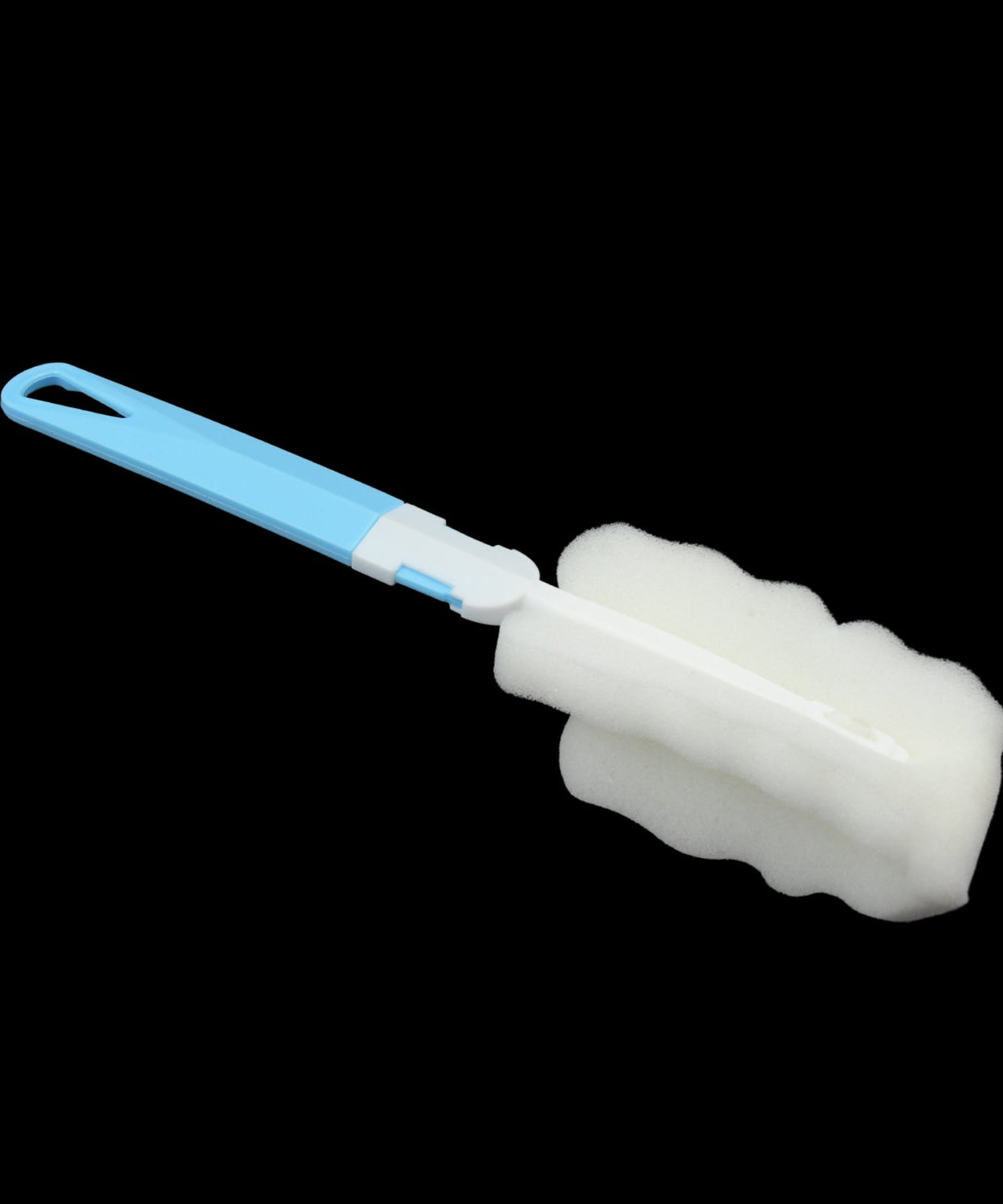 Sponge Cleaning Brush Kitchen Tool Bottle Soft Brush for Dishes| Cleaning Brush Cleaner with Plastic Long Handle, Soft Dish Washing Foam Cleaning Brushes For Cups Mugs Kettles Wine Glasses and Baby Bottles (1 Pc)