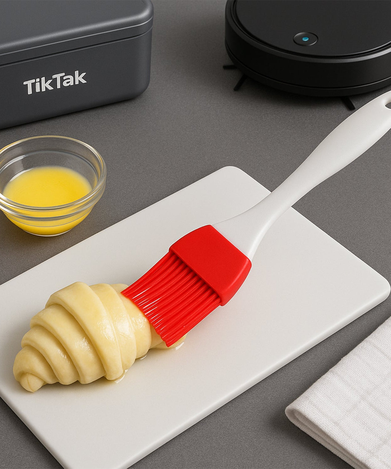 Spatula and Pastry Brush for Cake Decoration