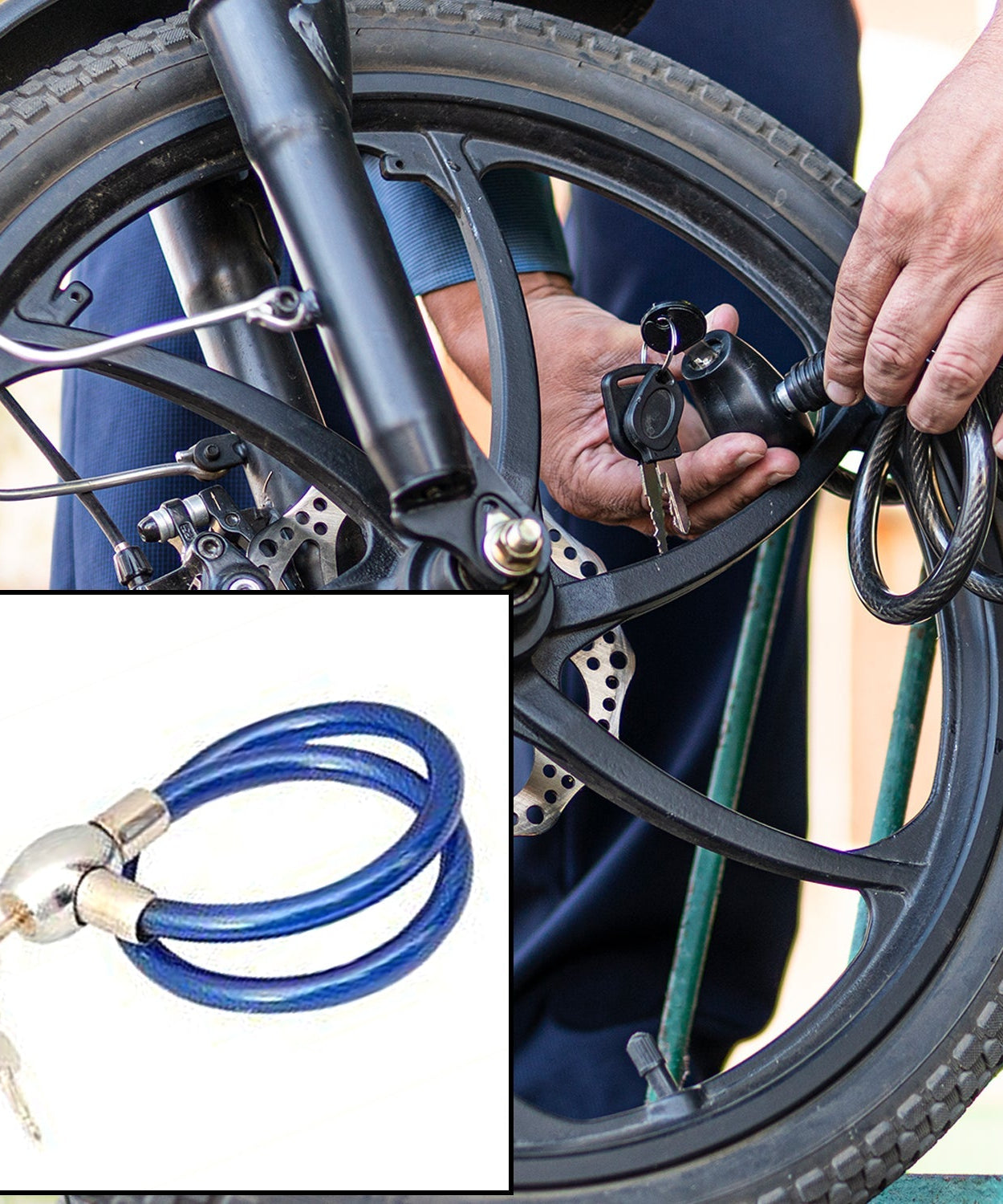 Multipurpose anti-theft cable lock