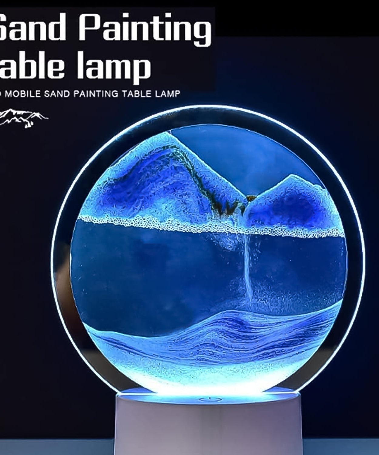 5 Color Light Moving Sand Art Picture (1 Pc)