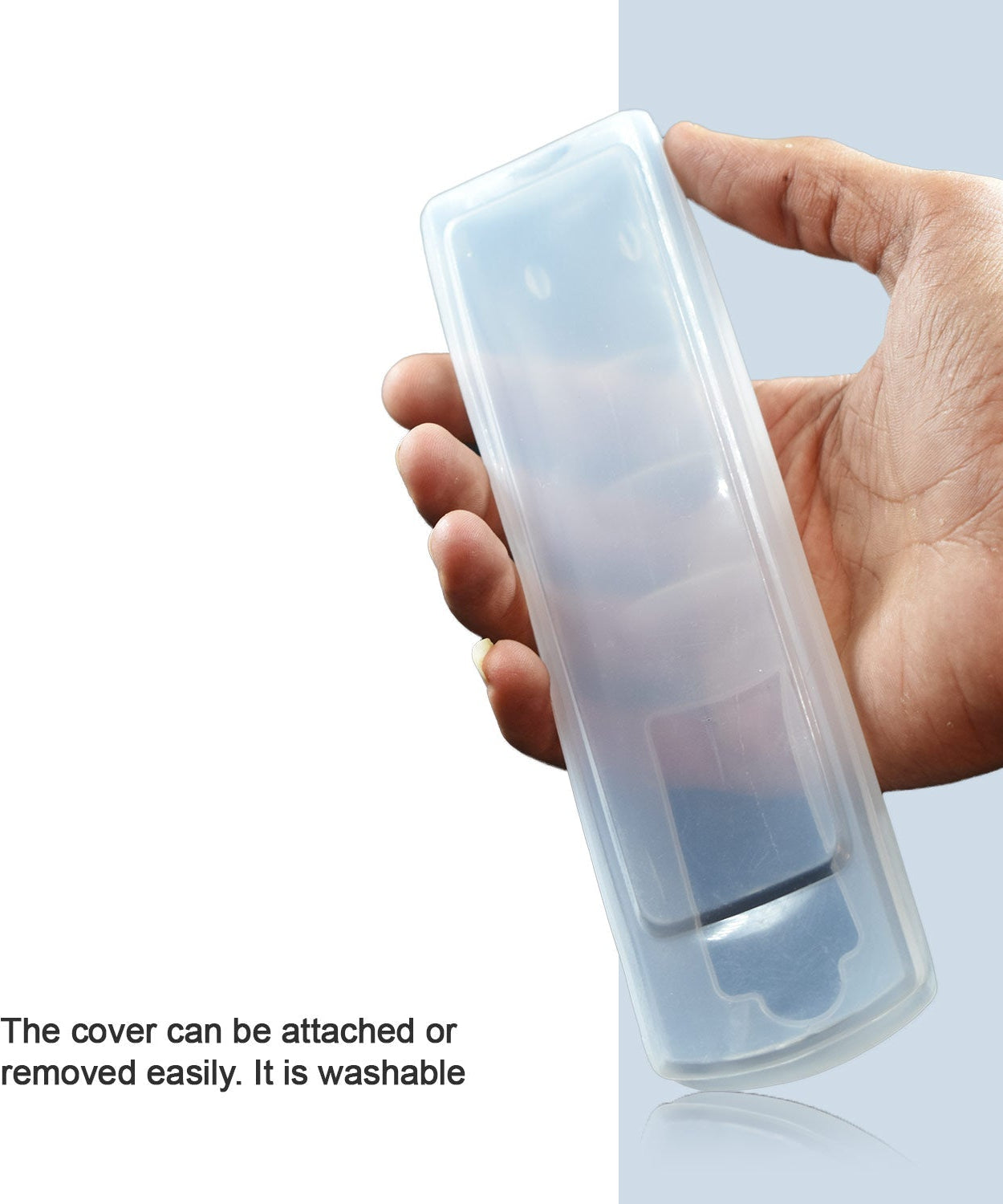 Protective cover for set-top box remote, ideal for keeping it clean and scratch-free.