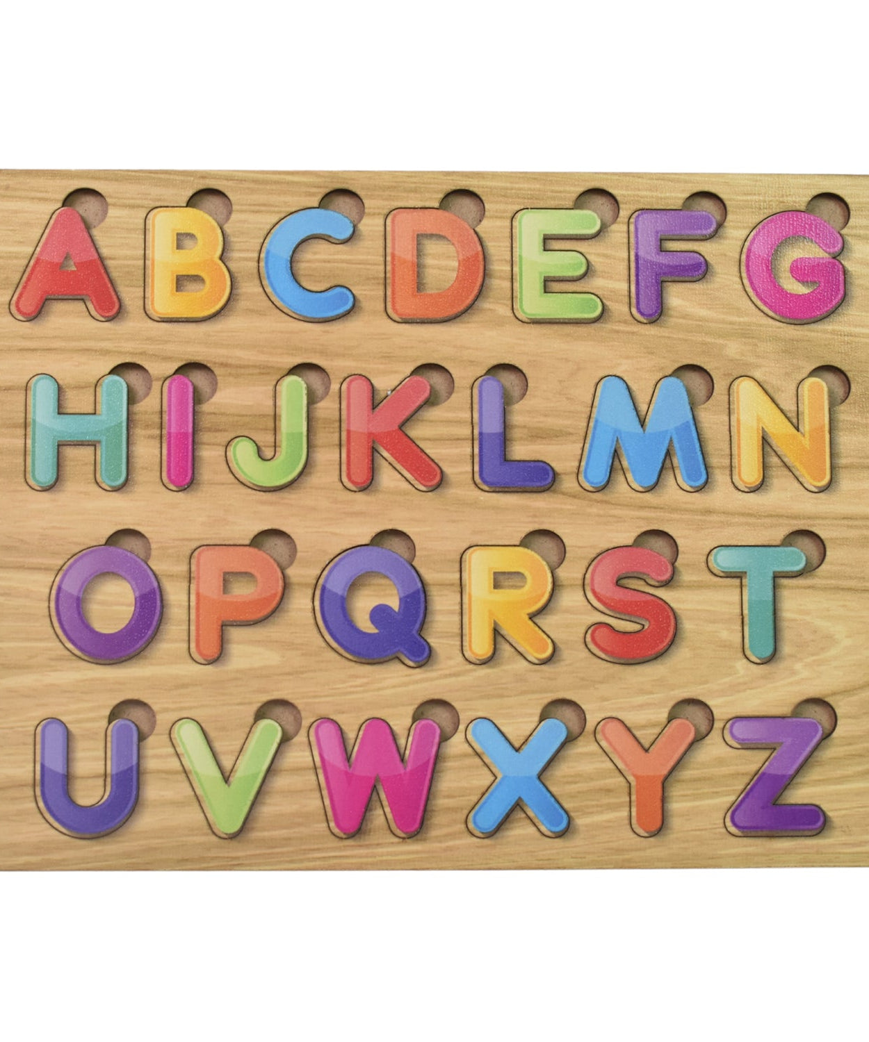 Lewo Wooden ABC Letters Puzzle Board