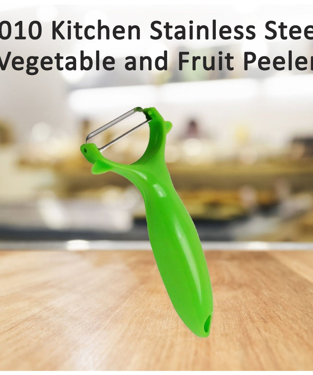 Reliable kitchen peeler with a stainless steel blade for peeling a variety of fruits and vegetables.