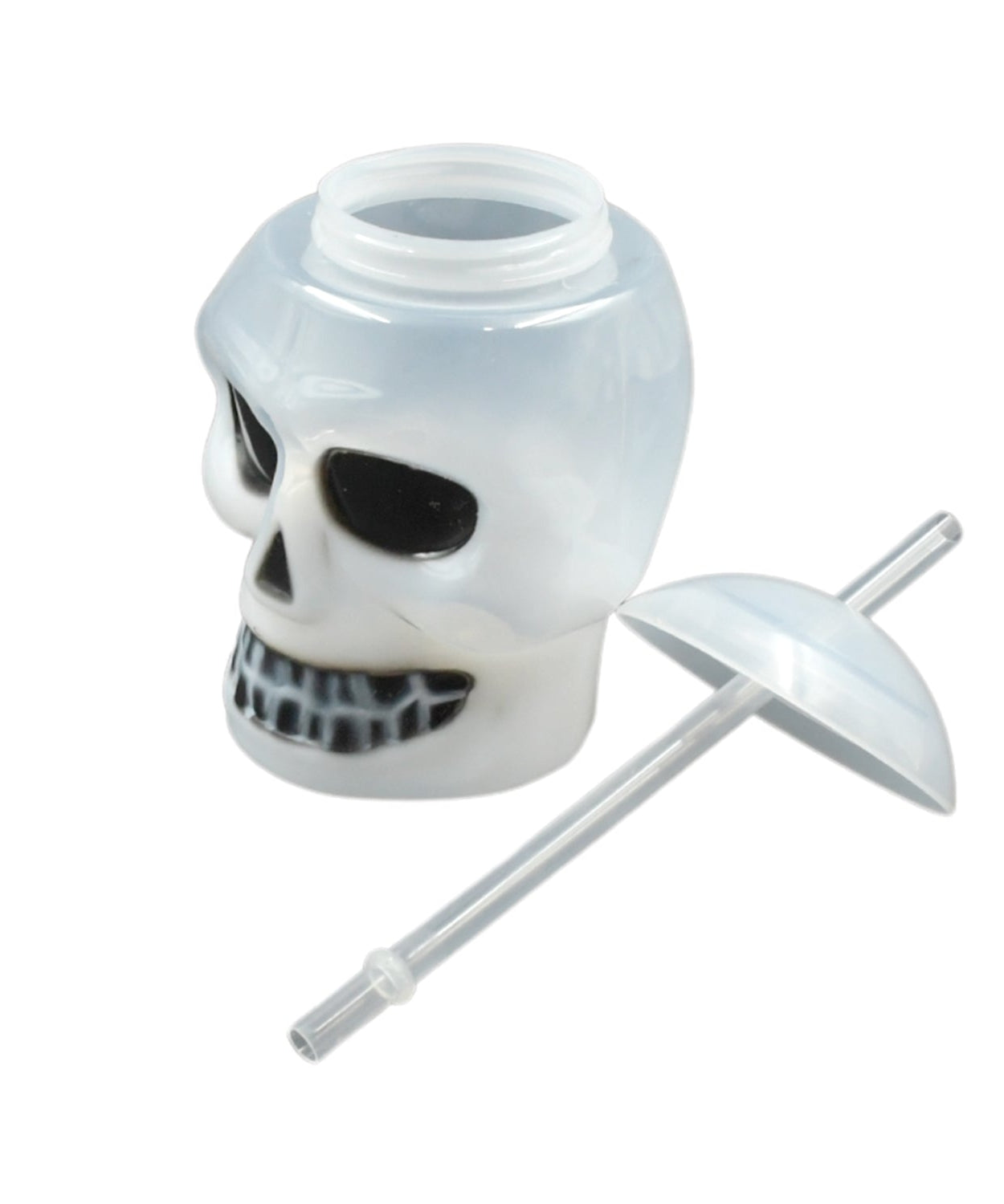 Ghost Face Bottle Water Bottle, Drinking Cup with Lid and Straw, Party Favors Summer Hawaiian and Beach Party Decorations for Kids Adults With Brown Box(1 Pc)