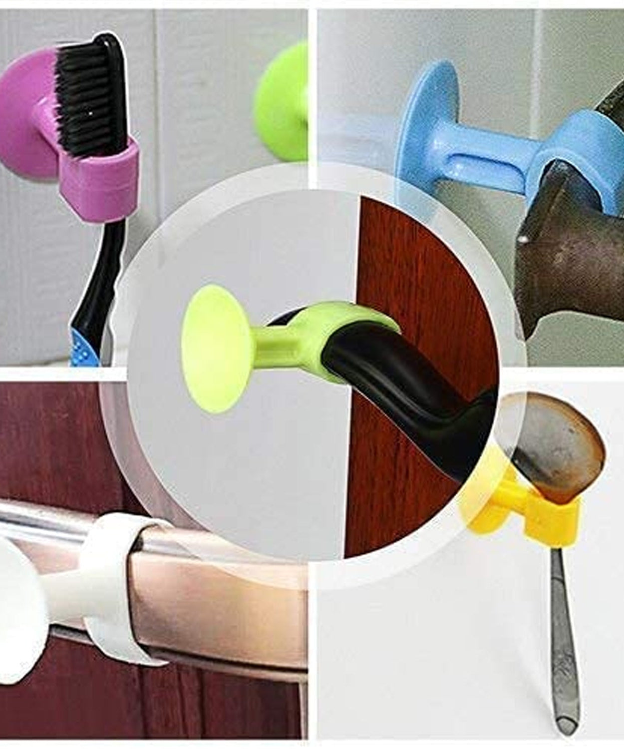 Self-Sucking Silicone Door Stopper (5 Pcs Set)