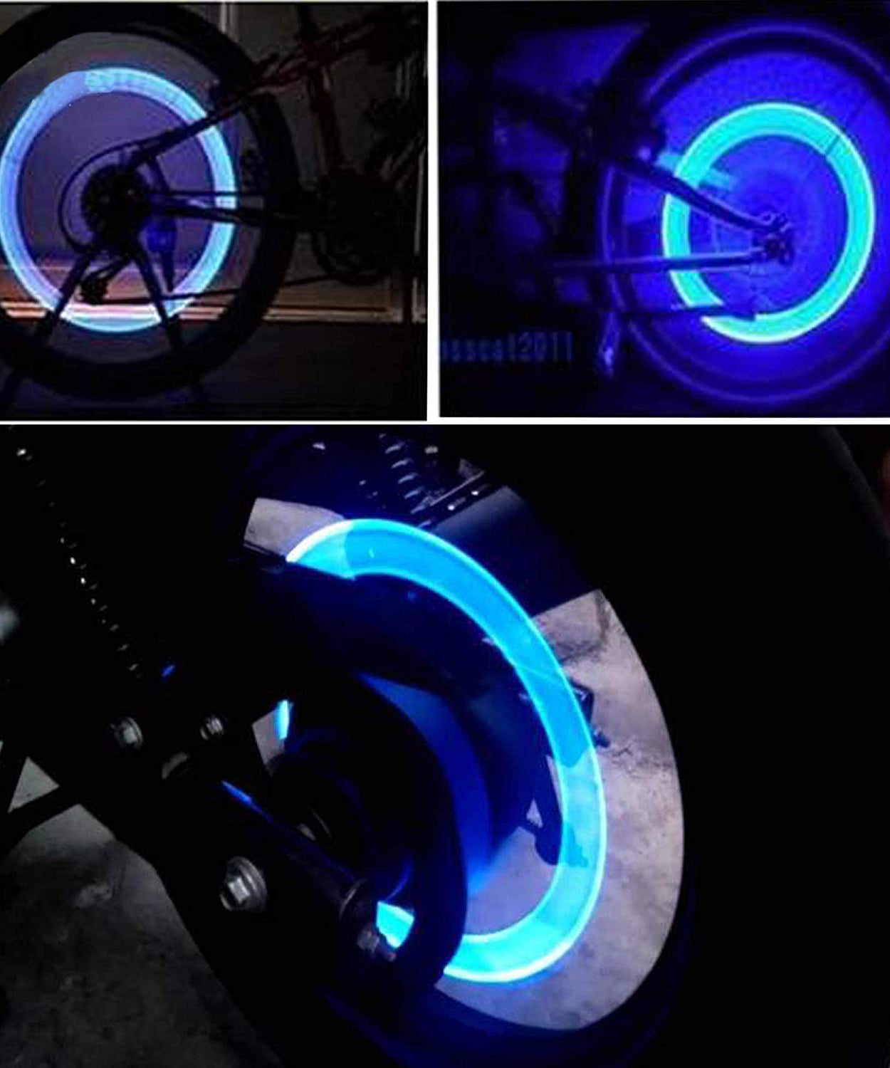 LED Flash Light lamp tyre Wheel Valve Sealing caps (2 Pc / Mix Color)