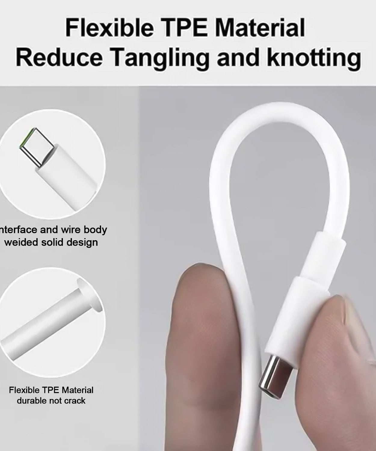 Type C data cable Fast Charging Cable (1 Mtr. / 1 Pc)