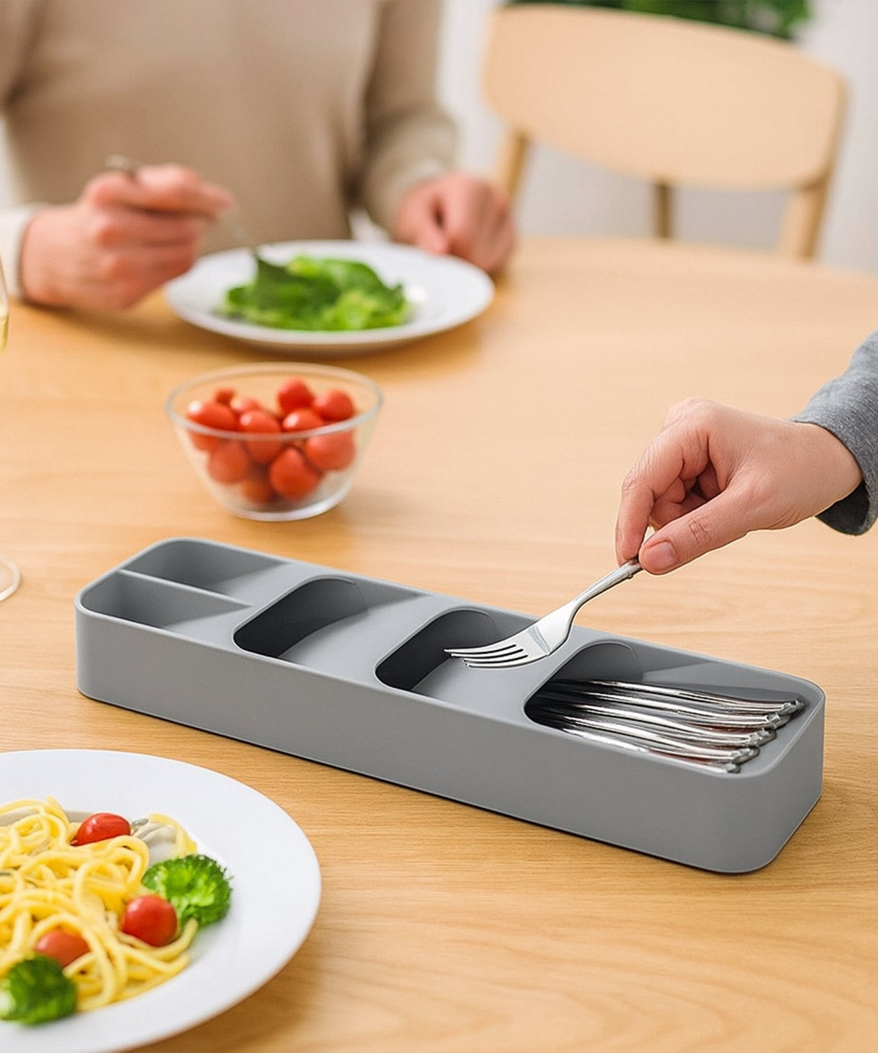 1 Pc Cutlery Tray Box Used For Storing Cutlery Items And Stuffs Easily And Safely.
