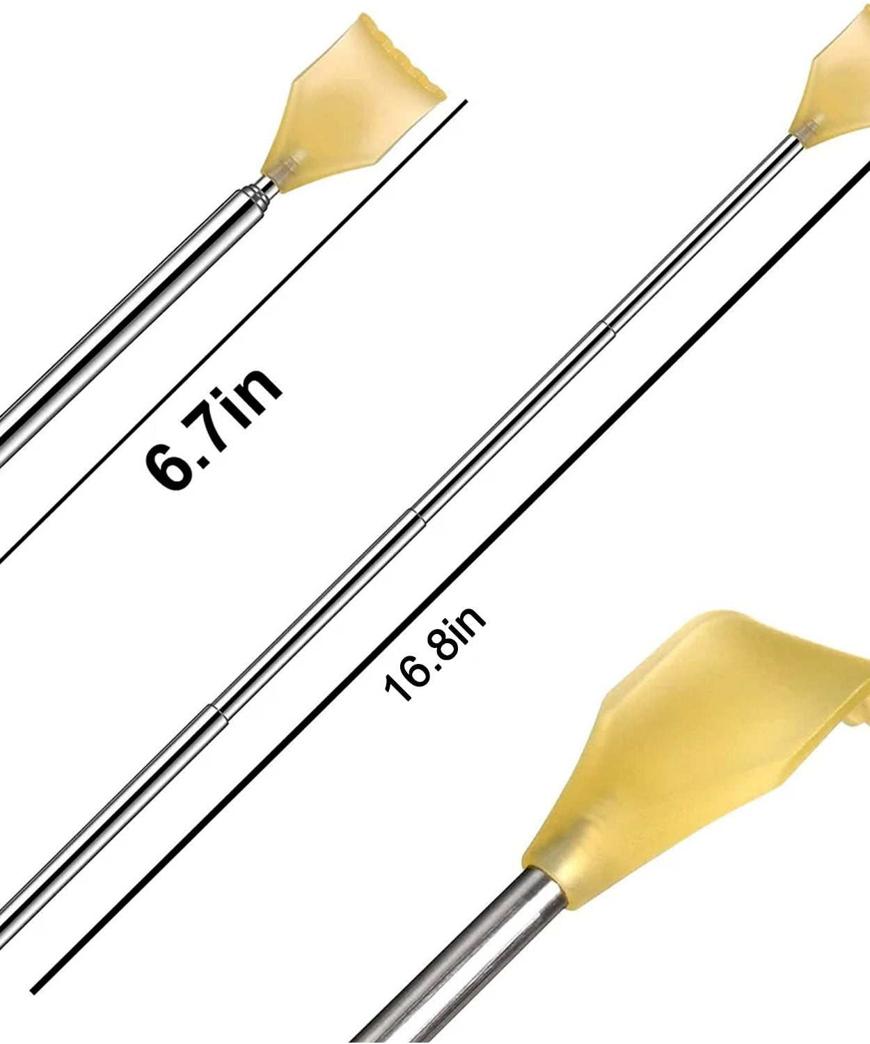 Telescopic Back Scratcher with Plastic Claw (1 Pc)