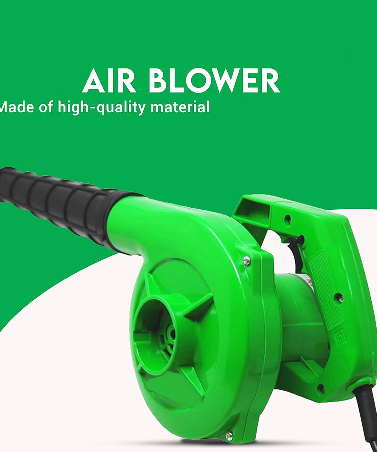 Electric air blower for cleaning dust, leaves, and debris