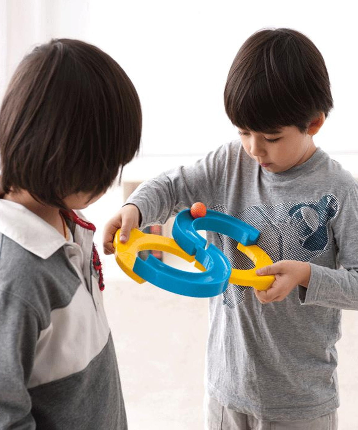 Construction toys set with a variety of pieces for building and creative play