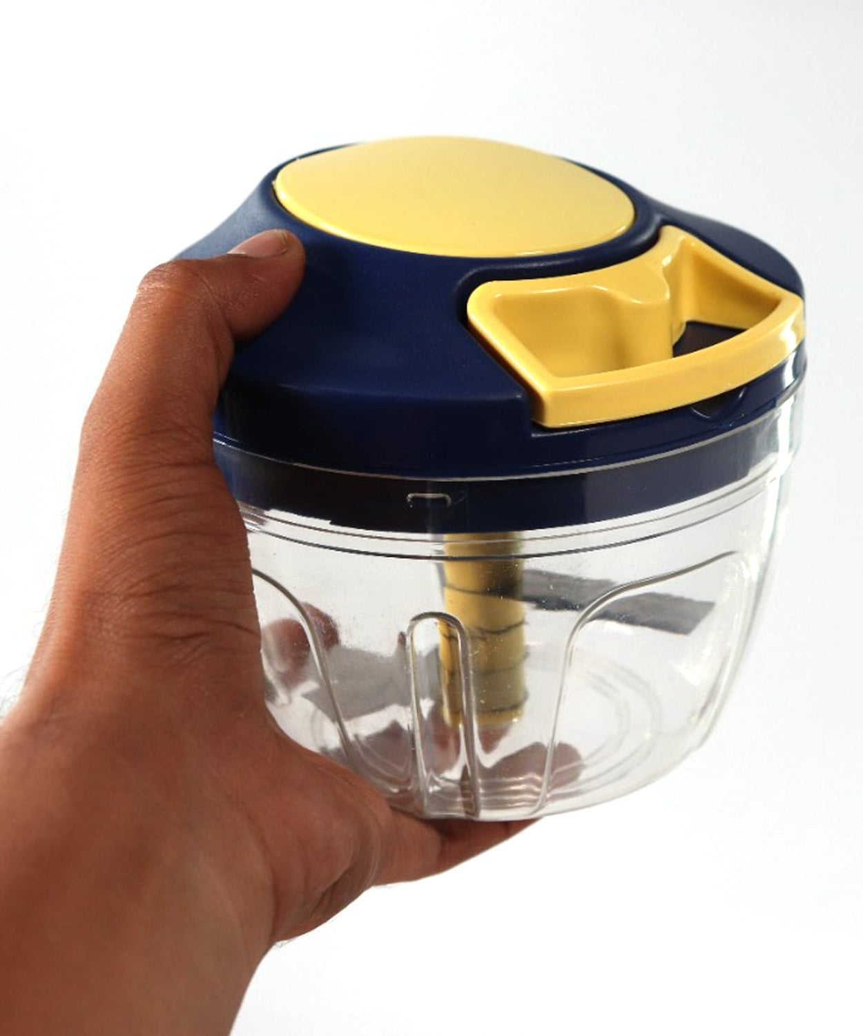 Kitchen chopper with container for easy chopping