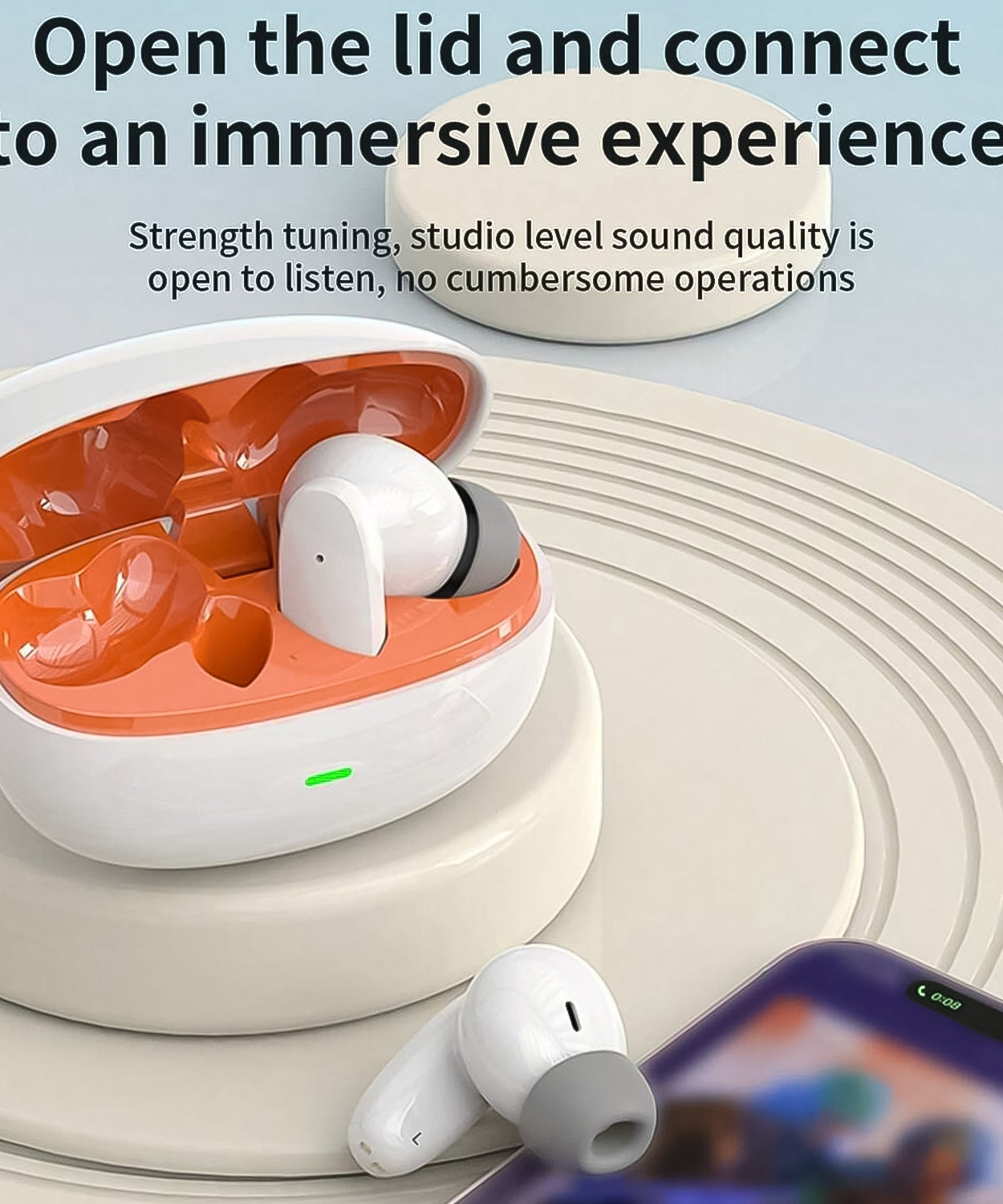 Compact True Wireless Earbuds with Touch Controls