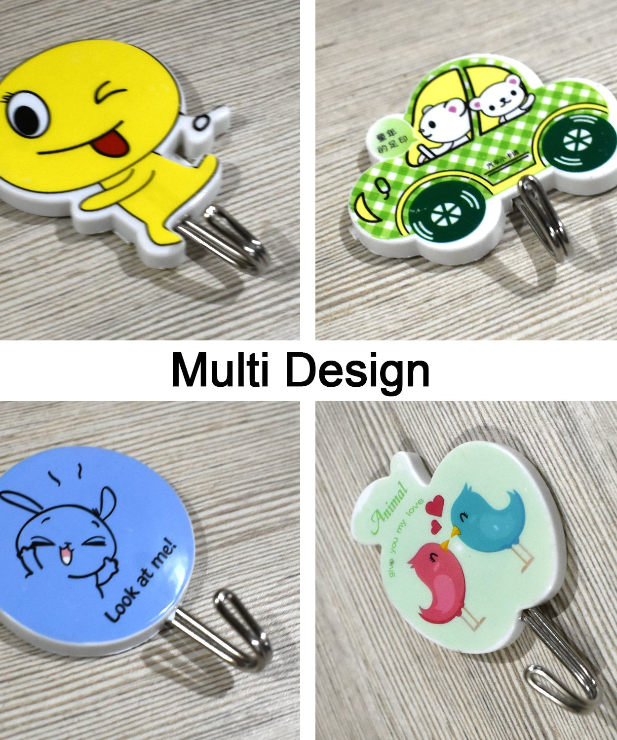 Multipurpose self-adhesive hooks for kitchen walls