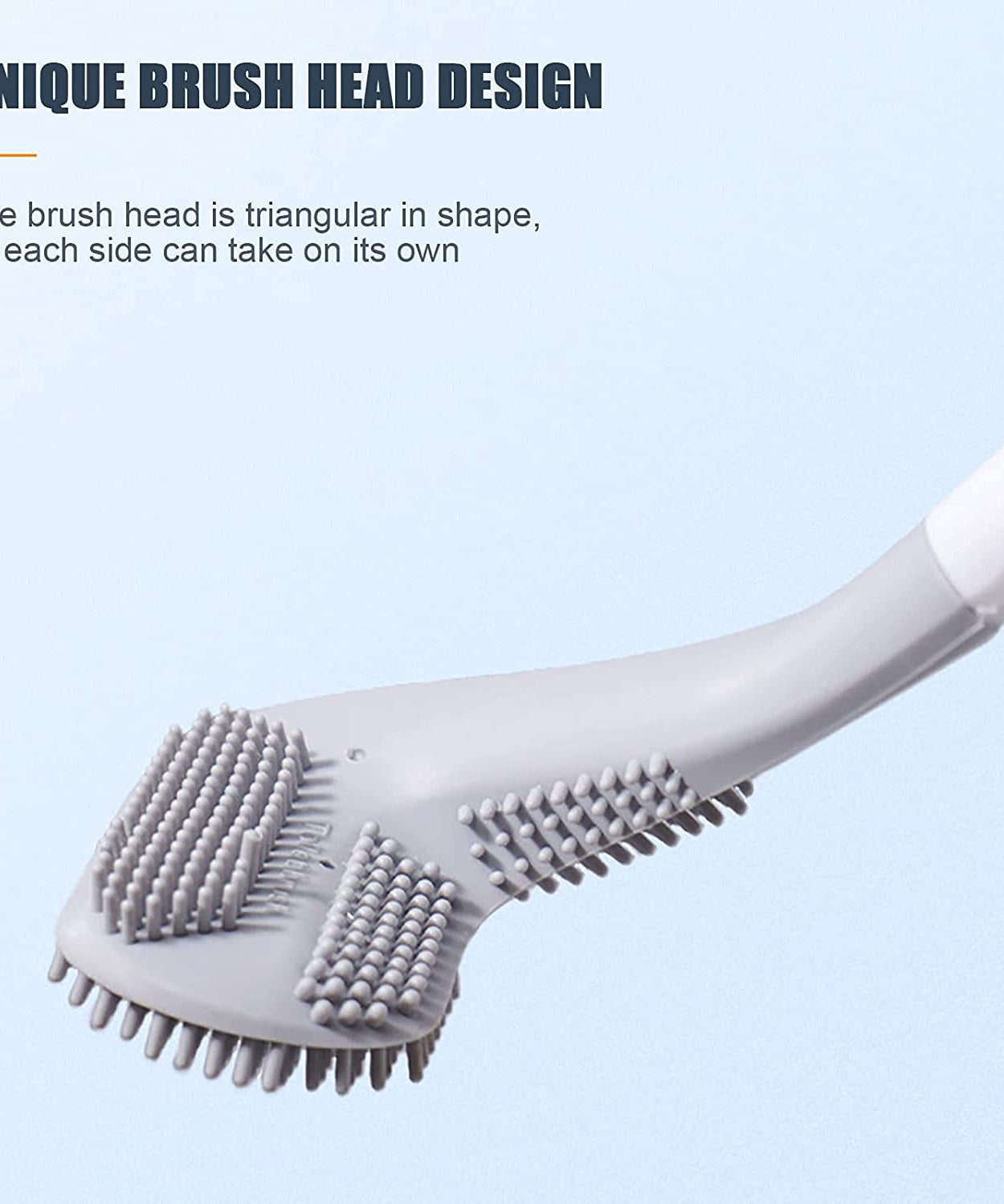 Stylish golf toilet cleaner brush with a holder.