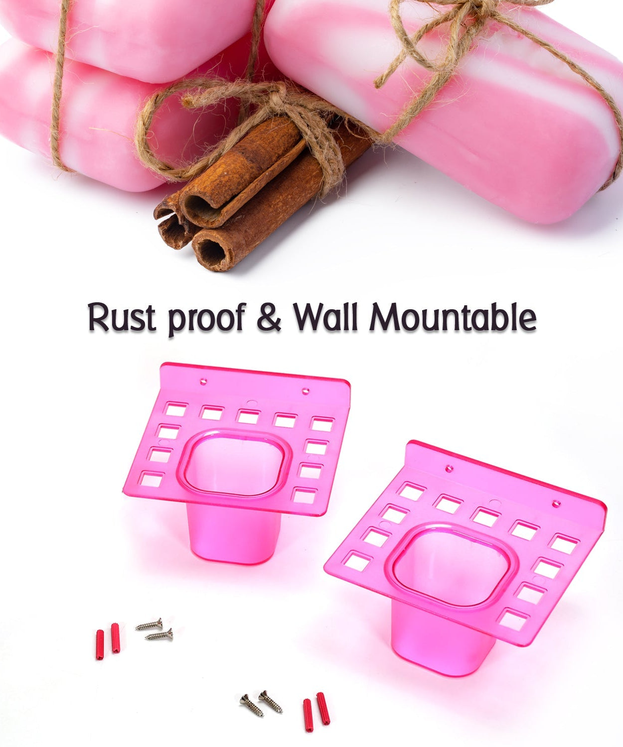 Compact tumbler and toothbrush holder set, in use