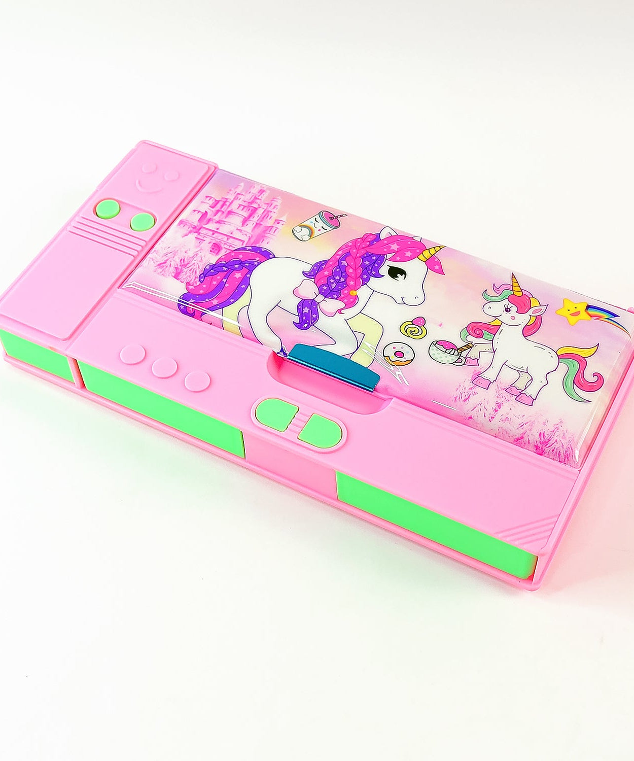 Multi Purpose Gadget Jumbo Pencil Box Compass  Jumbo 2 Side Slot Geometry Box Compass Use School , Traveling & Studio