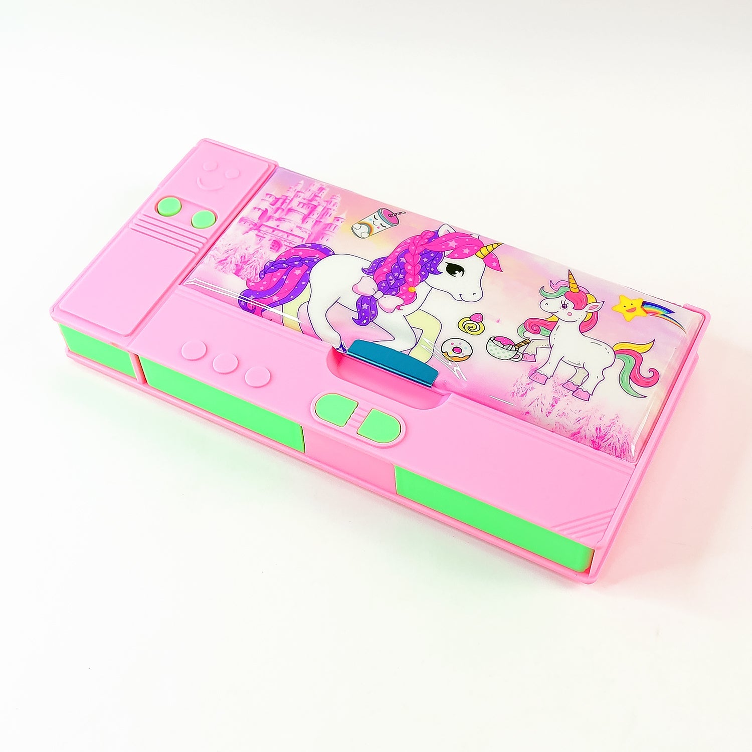 Multi Purpose Gadget Jumbo Pencil Box Compass  Jumbo 2 Side Slot Geometry Box Compass Use School , Traveling & Studio