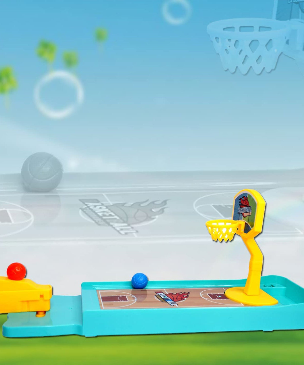 Mini Table top Finger Basketball & Bowling Game – Indoor Family Fun for Kids & Adults