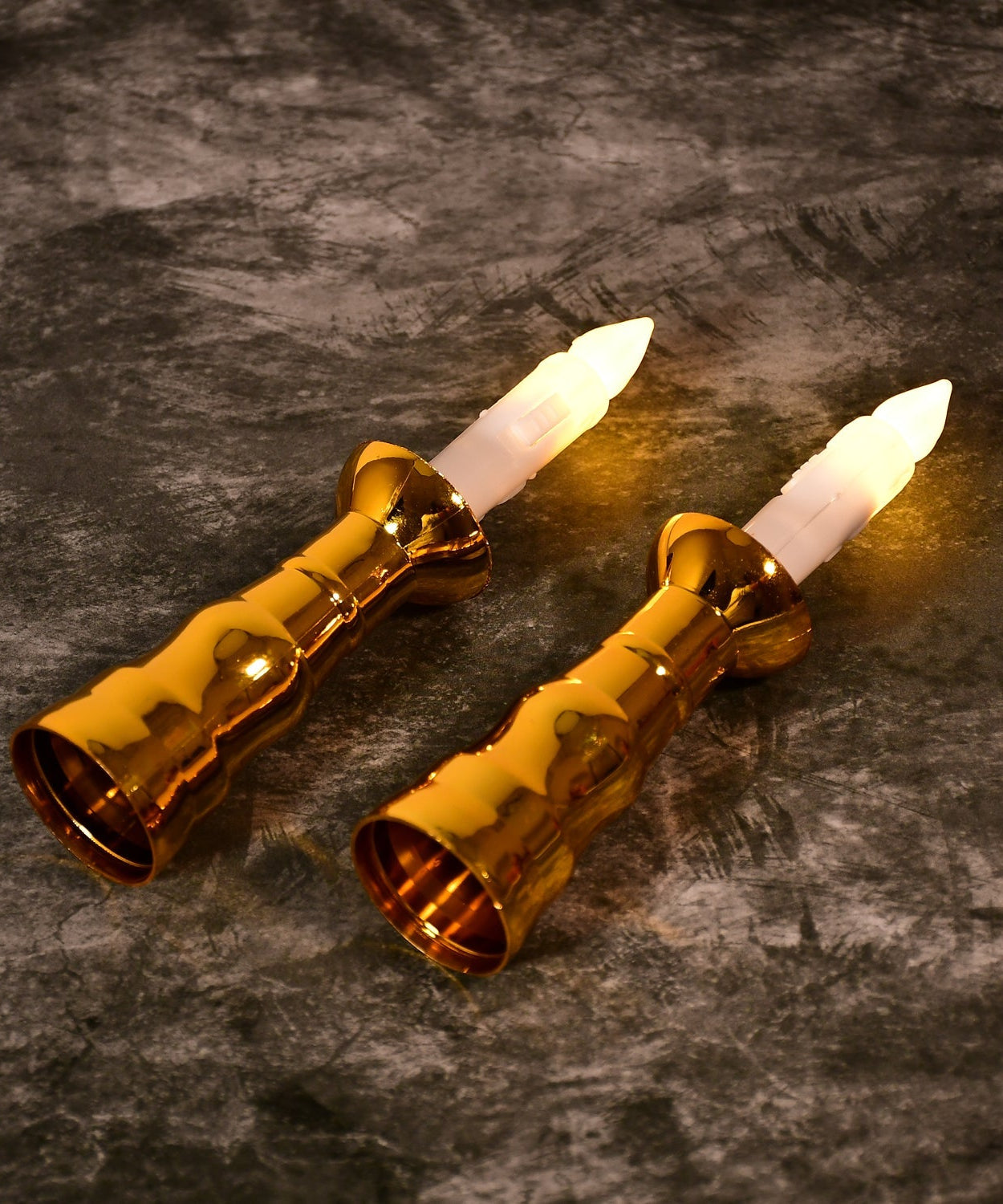 LED candle lights, set of 2, flameless for indoor events