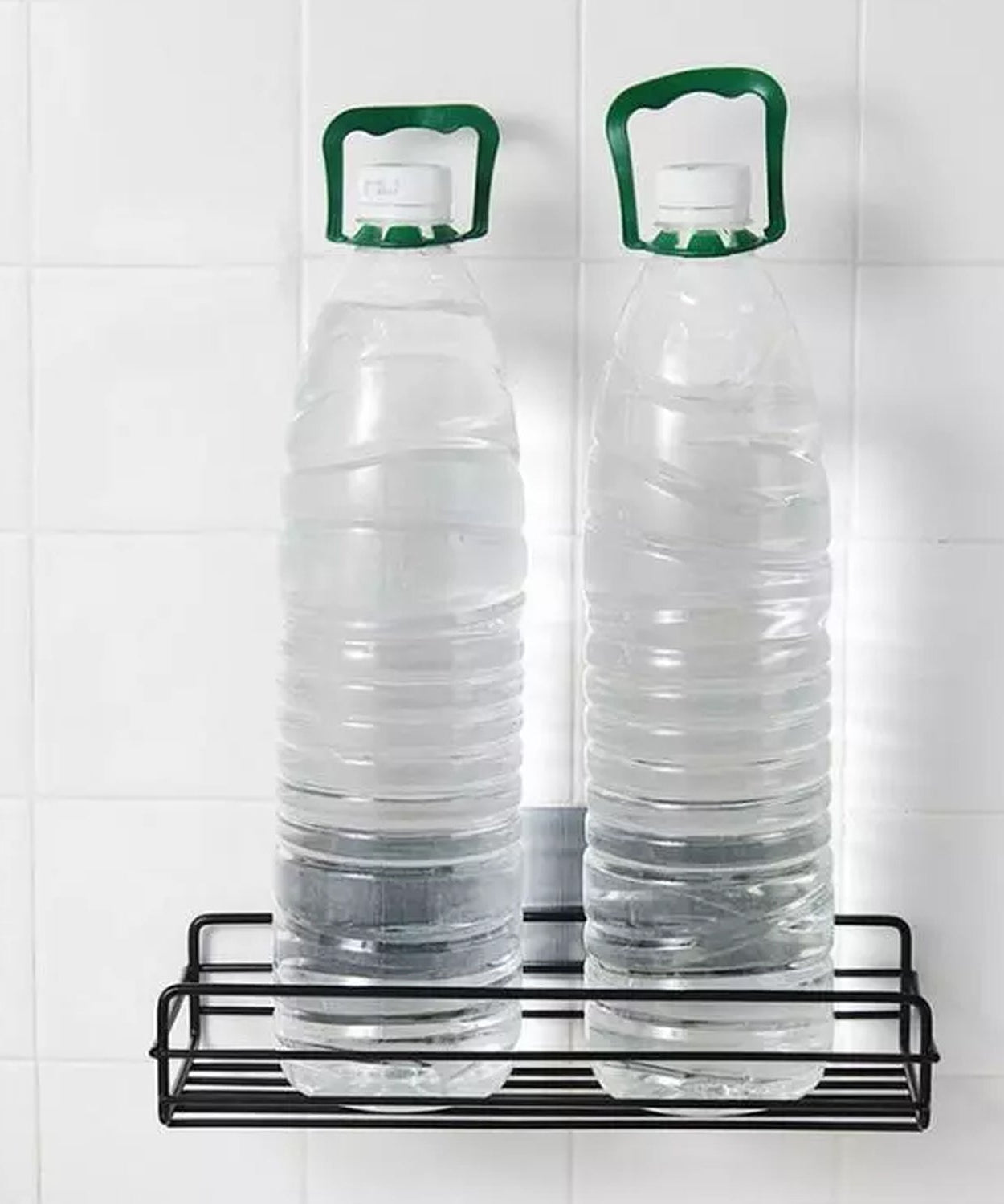 Bathroom and kitchen metal rack with wall mount