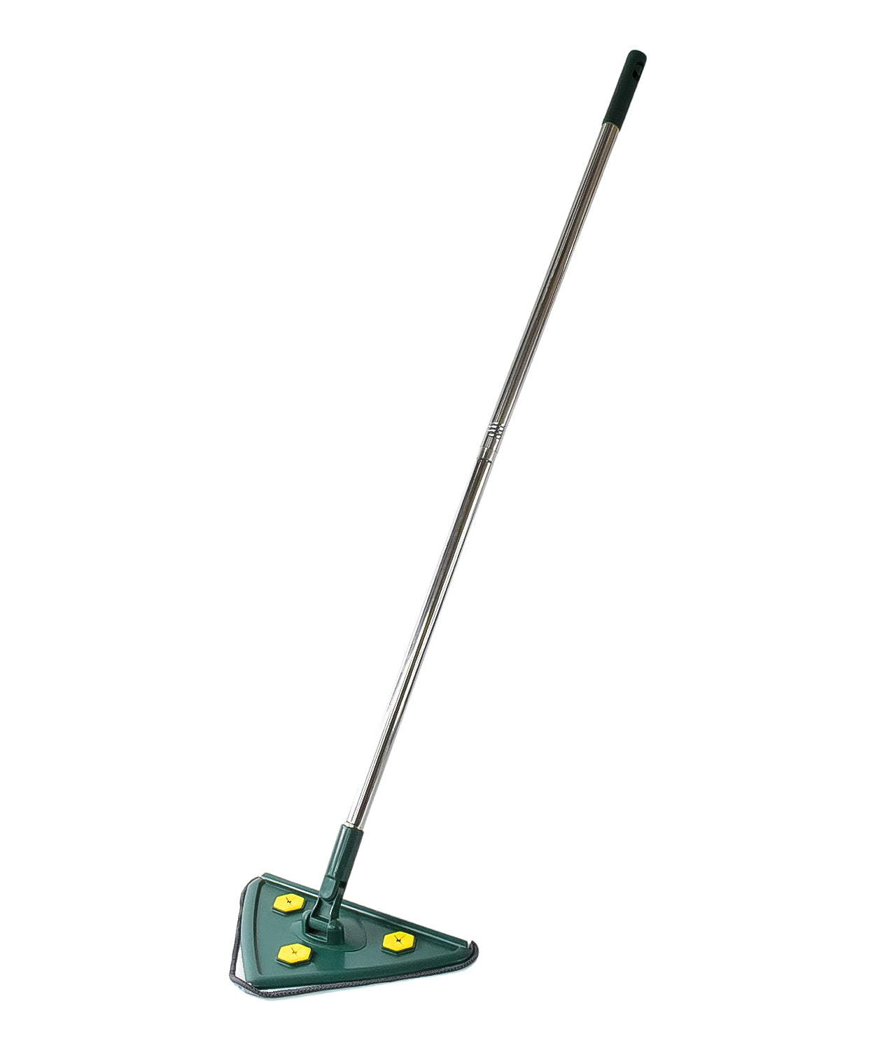 2-in-1 Extendable Triangle Mop – Retractable, 360° Rotating, Telescopic & Reusable Mop Heads (1 Pc)