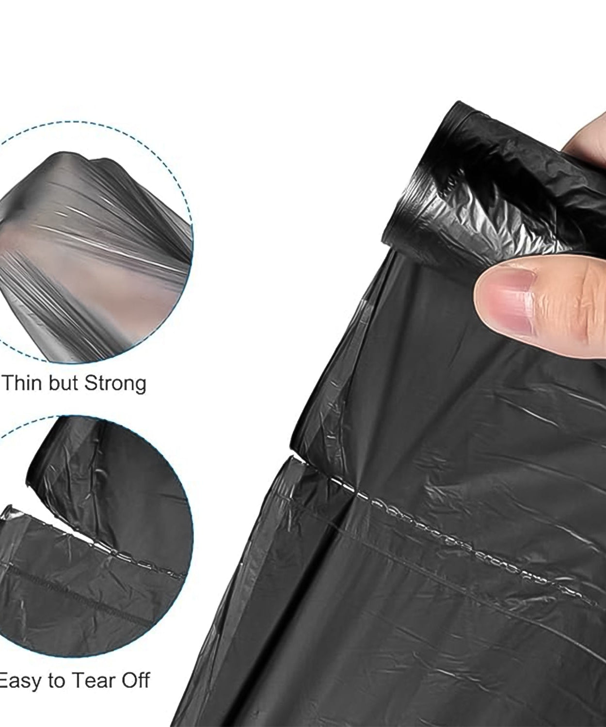 Bio-degradable Eco Friendly Garbage / Trash Bags Rolls (50x60 Cm / 1 Pc)