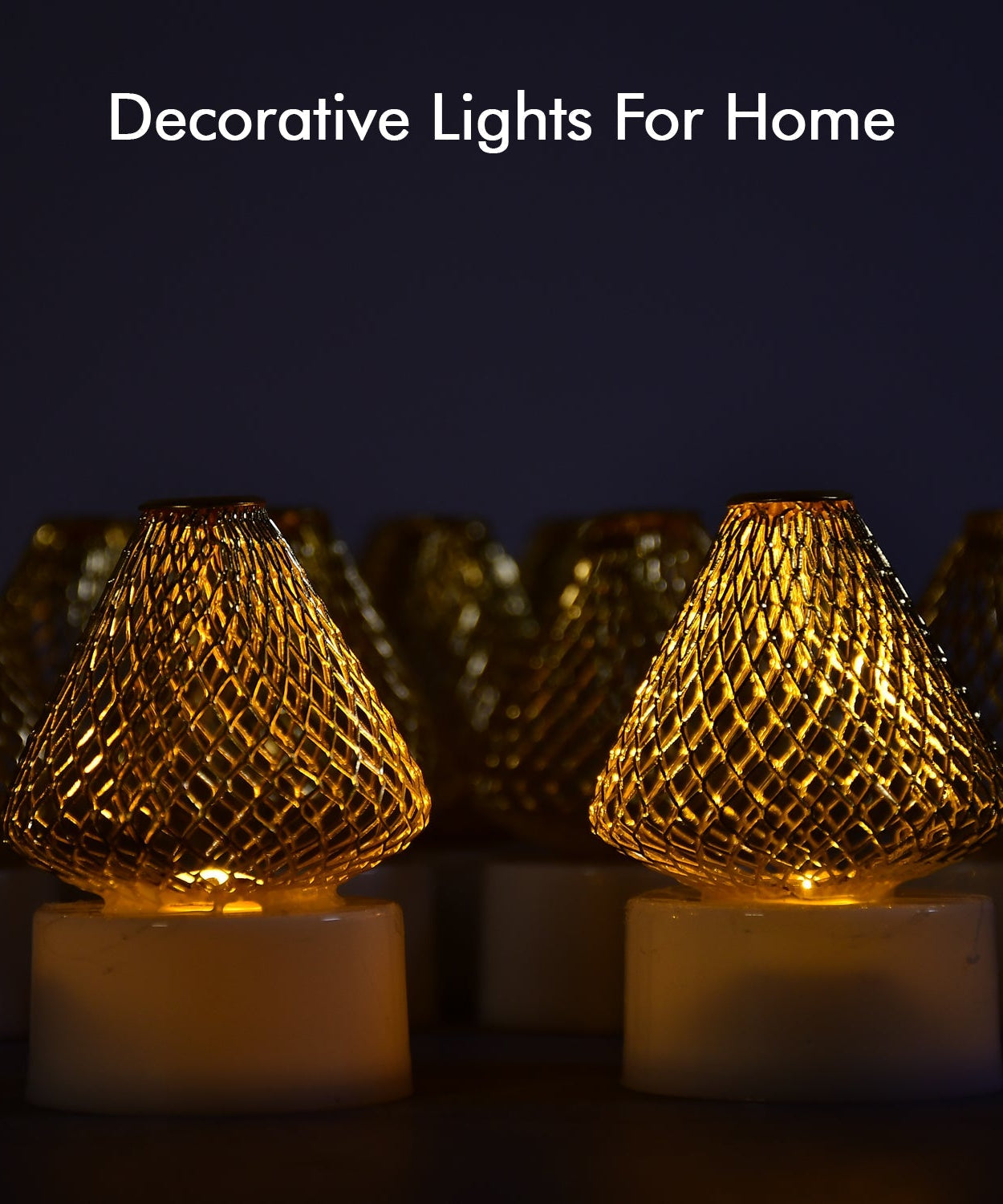 LED tea light candles set, 12 pieces, ideal for decor