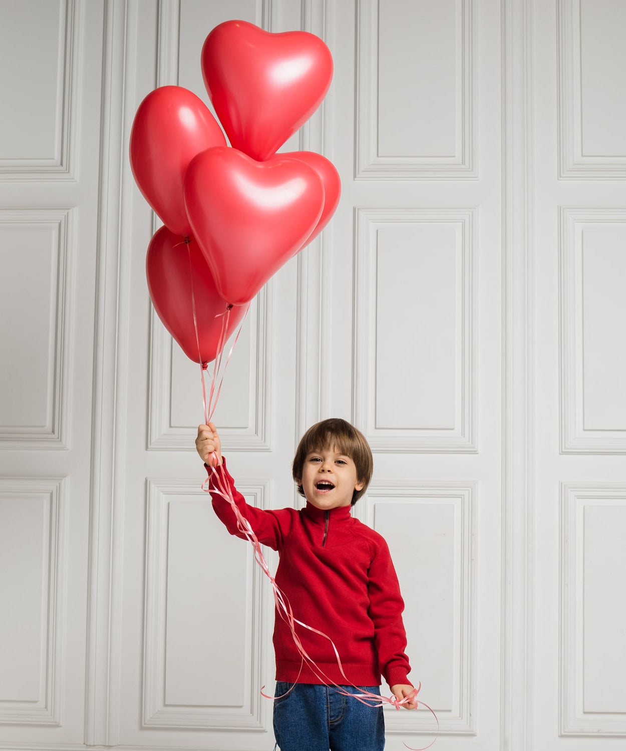 Heart shaped balloons Kinds of Rainbow Party Latex Balloons for Birthday / Anniversary / Valentine's / Wedding / Engagement Party Decoration One Color (20 Pcs Set)