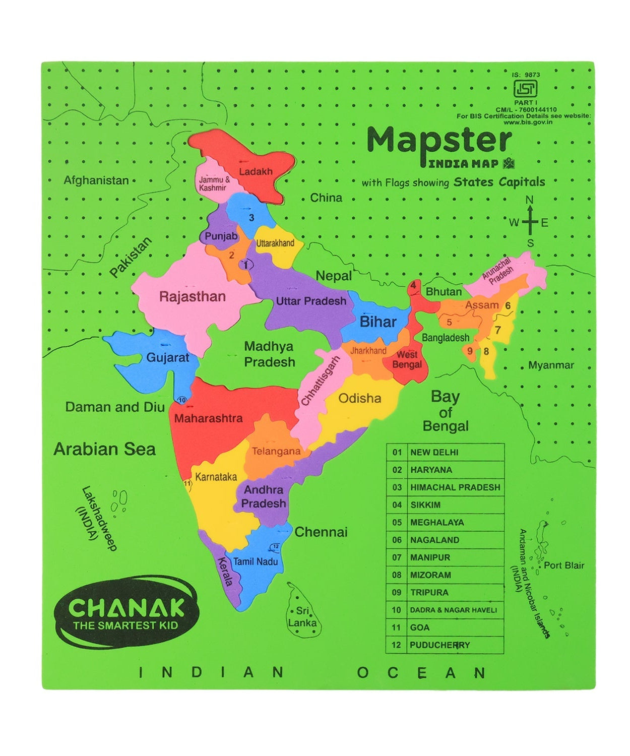 Aditi Map Learning Puzzle