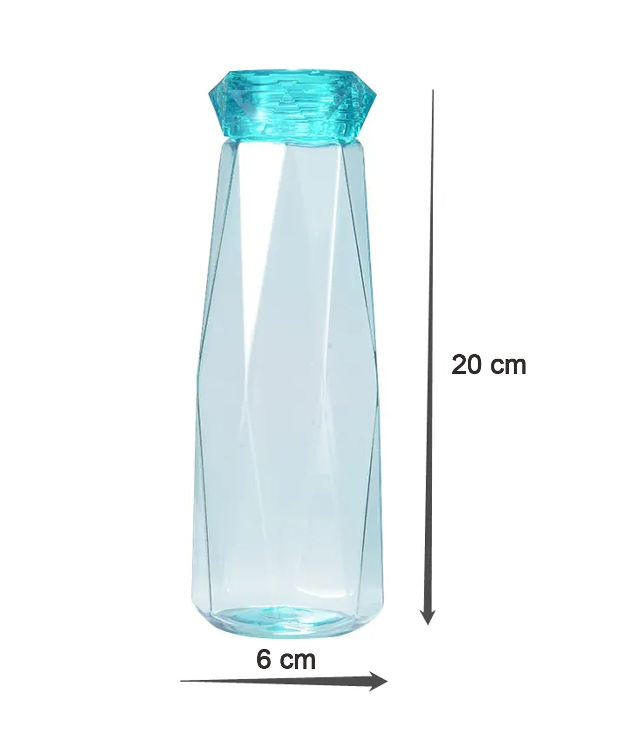 Clear glass bottle with lid
