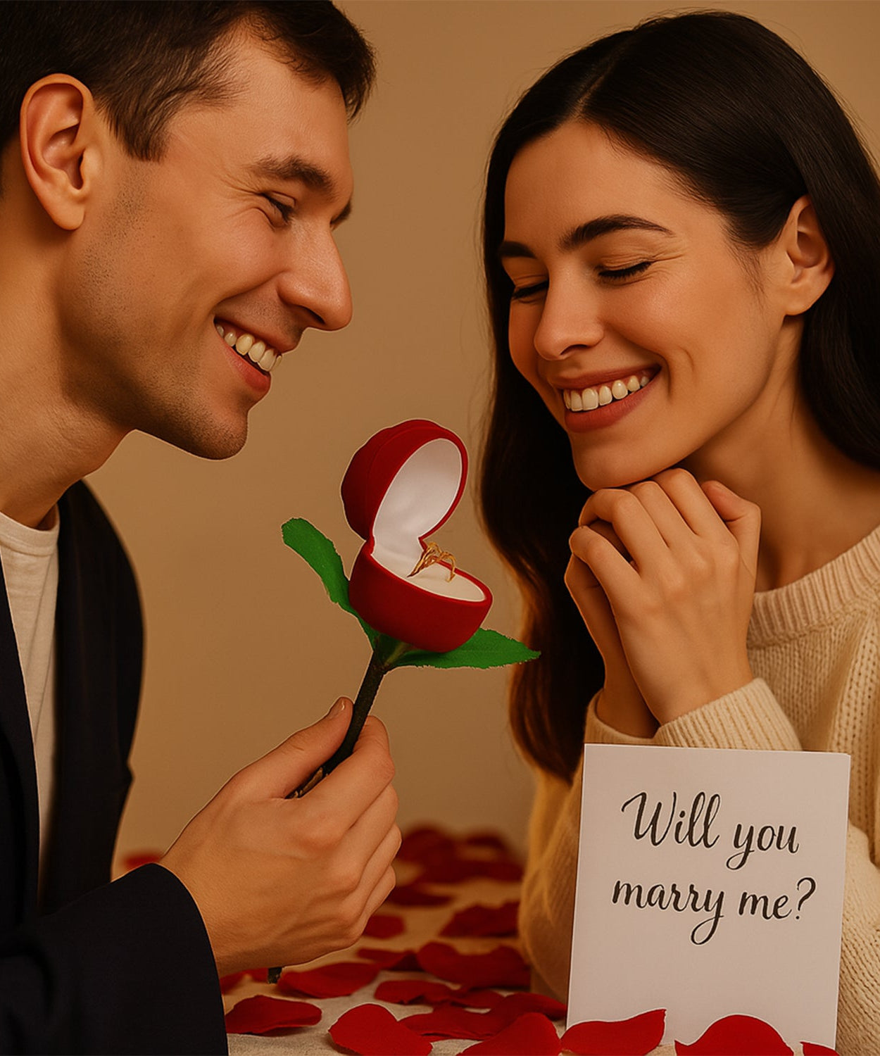 Flower Ring Display Box