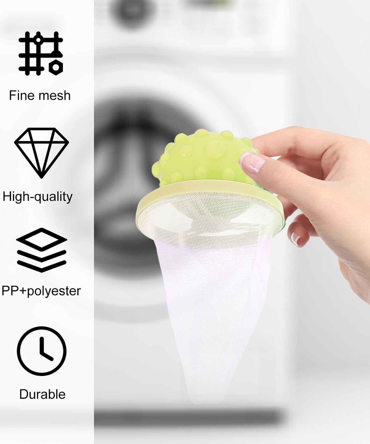 Reusable Washing Machine Floating Lint Mesh Bag