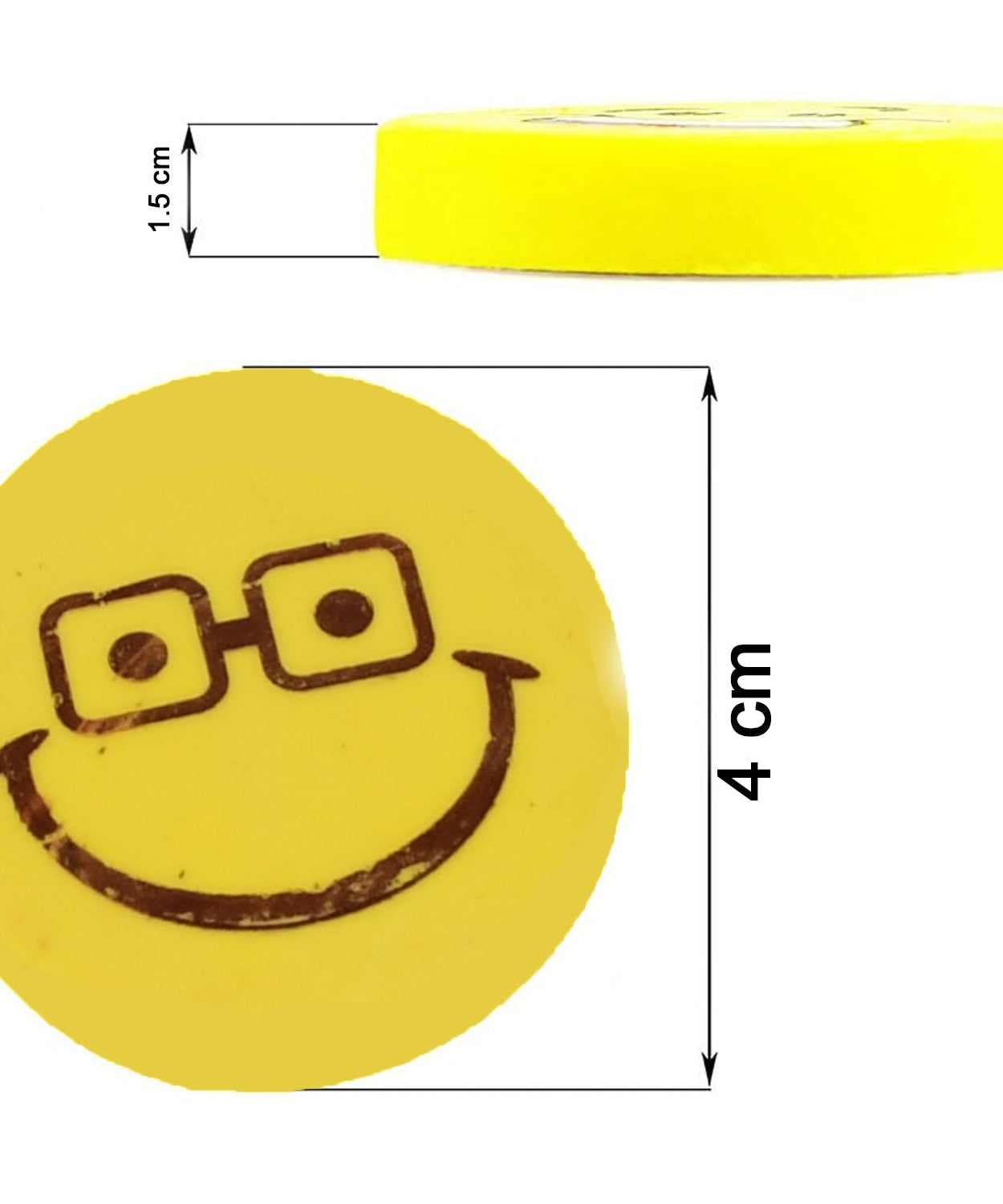 Smiley Design Eraser (1 Pc / Mix Design)
