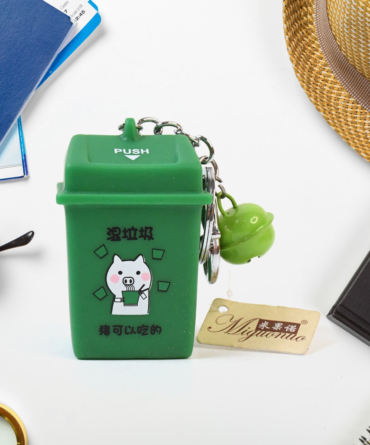 Tiny Trash Keyring