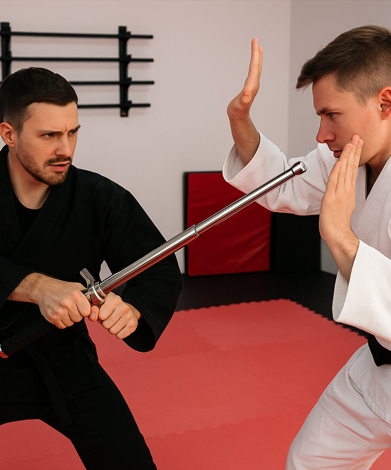 Safty Rod Lightweight Folding Walking Sticks with Nylon Bag Cover (75 Cm)