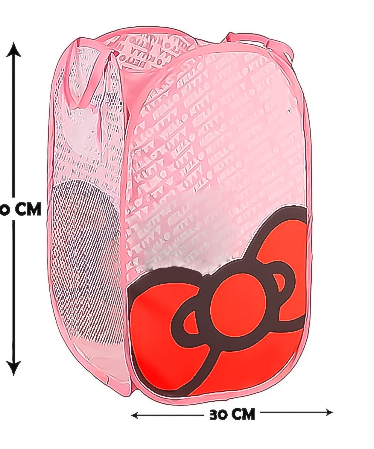 Large canvas laundry bag with waterproof fabric and trendy print.