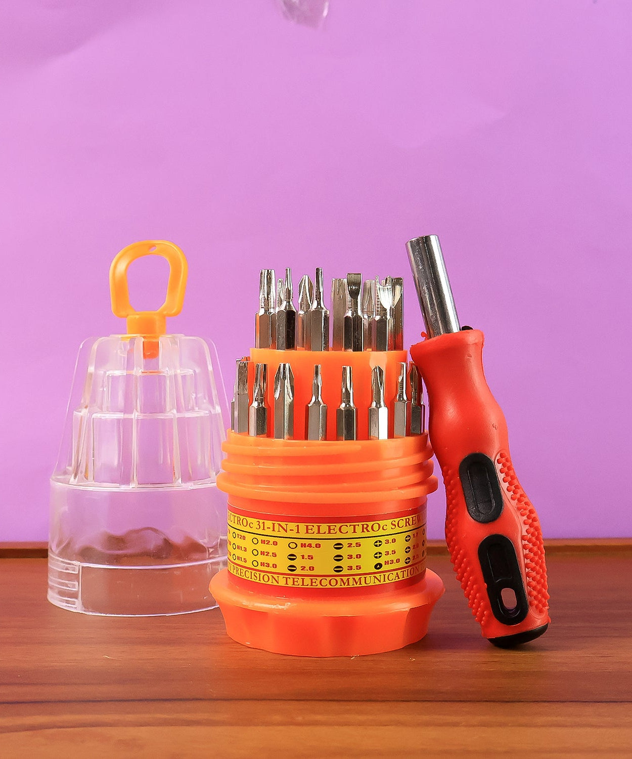 (SET OF 4PC) SCREWDRIVER SET, STEEL 31 IN 1 WITH 30 SCREWDRIVER BITS, PROFESSIONAL MAGNETIC DRIVER SET, B Grade