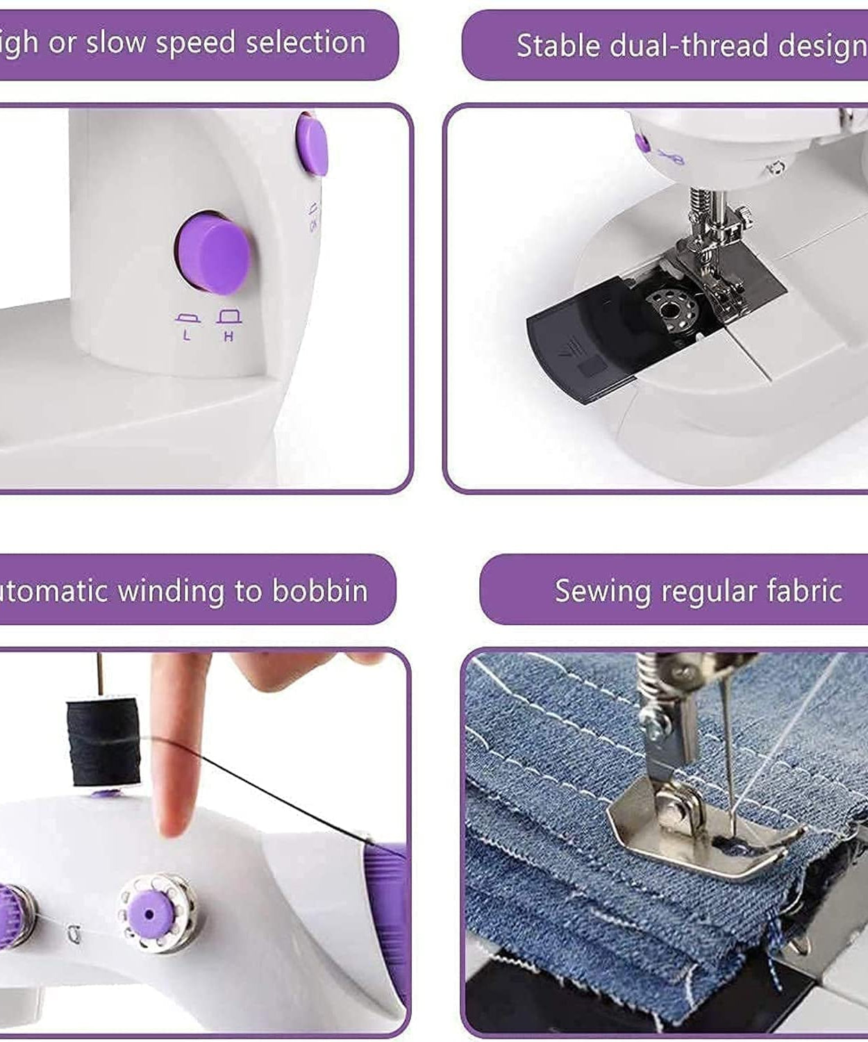 Home Tailoring Sewing Machine With Extension Table Set, Foot Pedal, Adapter Mini Electric Silai Machine, Portable Stitching Machine/Tailoring Machine