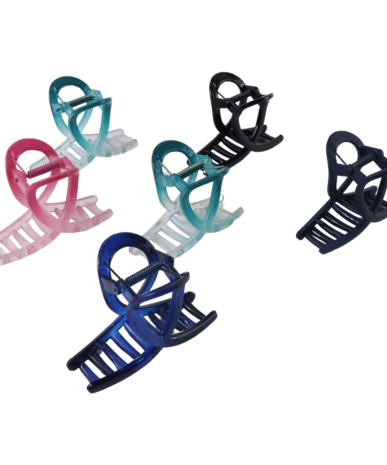 Plastic Hair Clamp Grip, Simple Matte Hair Barrette Clamp