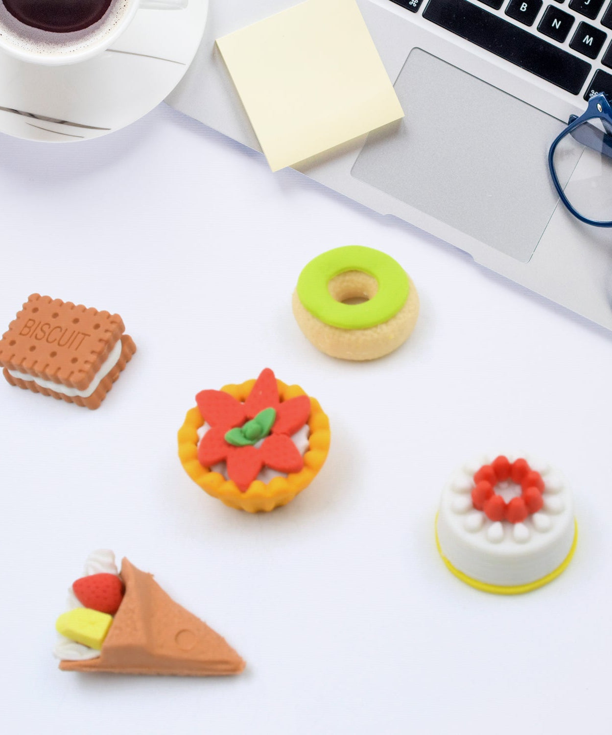 3D Fast Food Erasers Set, Cute Mini Colorful Erasers for Kids Gift & School (5 Pcs)